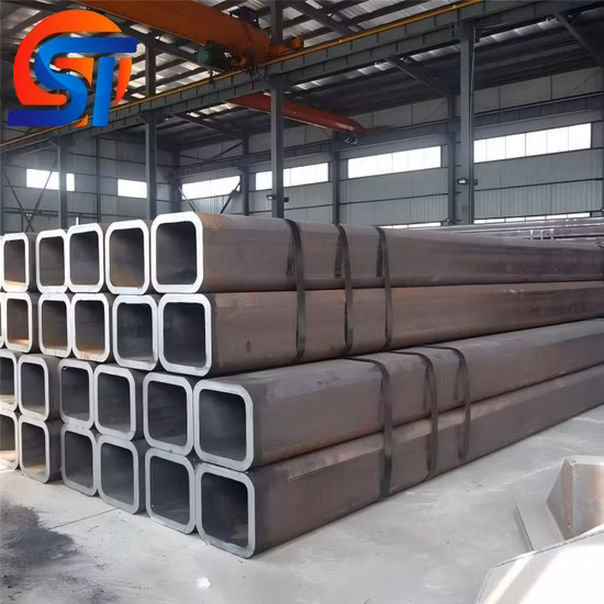 20*20/30*30/40*40/50*50/60*60 Schwarzes quadratisches Vierkantrohr zum niedrigsten Preis