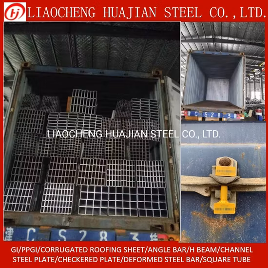 Rohrfabrik Hochwertiges Q235 ASTM A53 A500 S235jr SS400-Gewinde, feuerverzinktes, nahtlos geschweißtes Weichstahlrohr